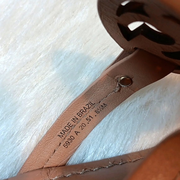 Tory Burch Miller Leather Flat Sandals  Sz 8.5 - Picture 9 of 9